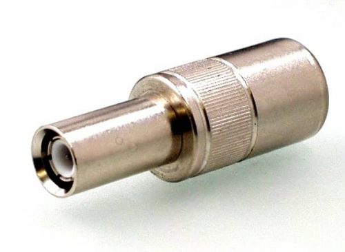 Koax Adapter Stecker 1.6/5.6 DIN 47295 Form B auf Buchse 4/13 DIN 47284